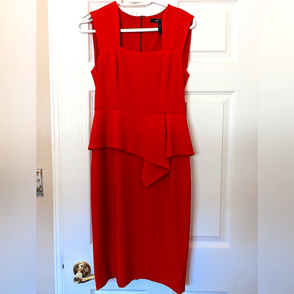 Bcbg Pink Peplum Dress
